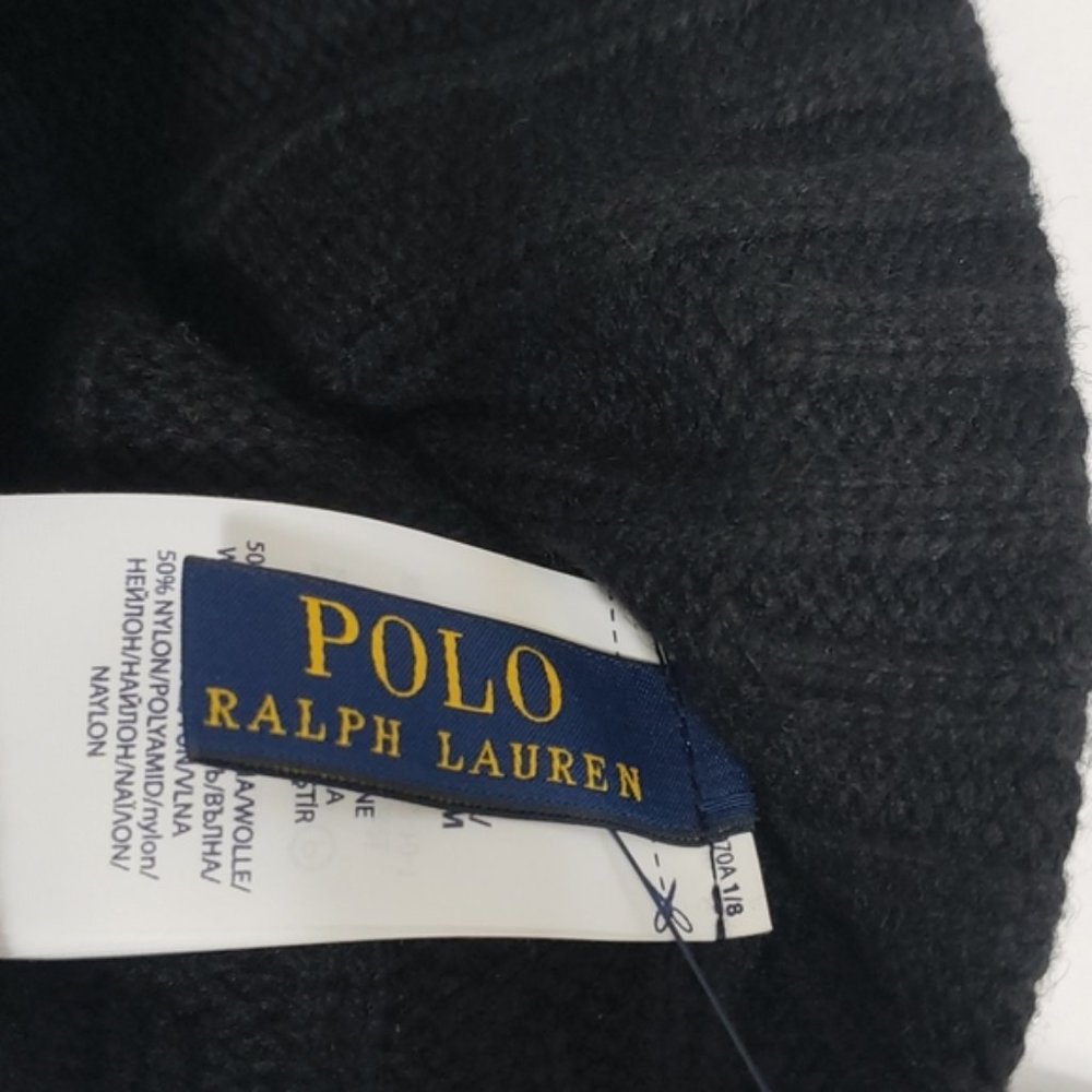 Polo Ralph Lauren Signature Merino Cuff Hat - Picture 4 of 4